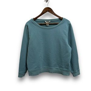 Vintage LL Bean Women's Sweatpants & Sweatshirt Set Blue Green 

Size XL